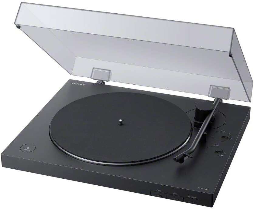 Photo 1 of Sony PS-LX310BT Belt Drive Turntable: Fully Automatic Wireless Vinyl Record Player with Bluetooth and USB Output Black