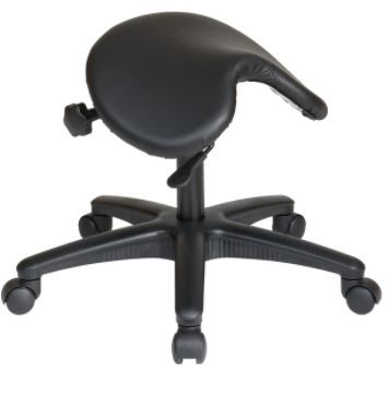 Photo 1 of Work Smart Backless Saddle Stool with Adjustable Seat