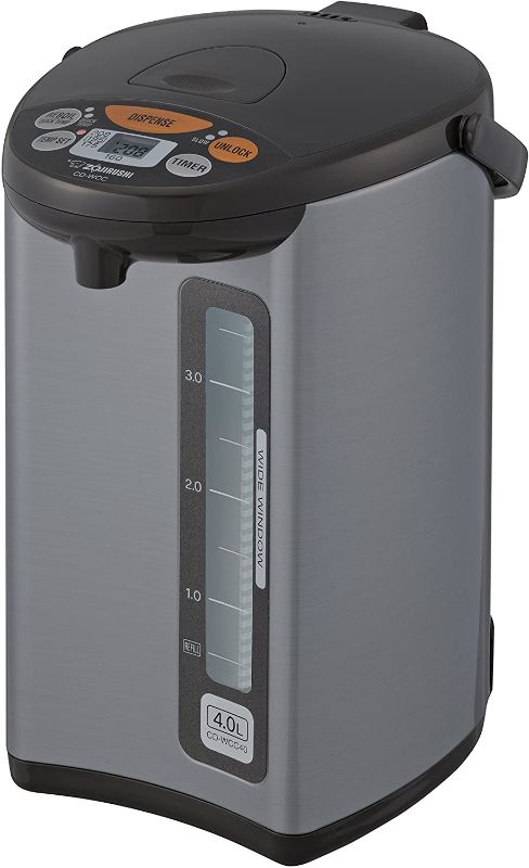 Photo 1 of Zojirushi Micom Water Boiler & Warmer, 135 oz. / 4.0 Liters, Silver