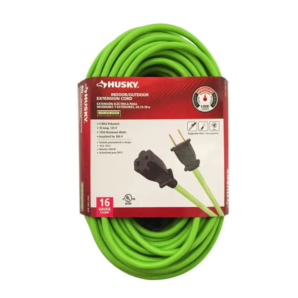 Photo 1 of 25 ft. 16/2 Indoor/Outdoor Extension Cord, Green