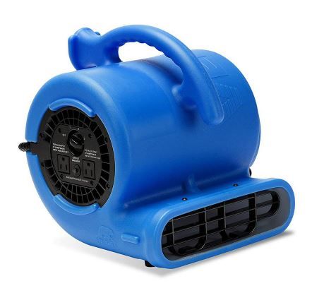 Photo 1 of 1/4 HP Air Mover Blower Fan for Water Damage Restoration Carpet Dryer Floor Home and Plumbing Use in Blue