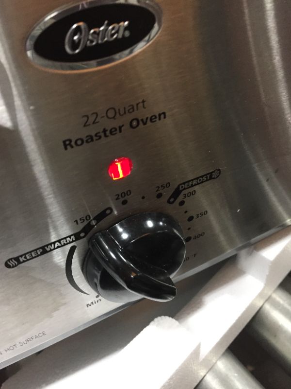 Photo 4 of Oster 22 Quart Roaster Oven with Self-Basting Lid, Stainless Steel