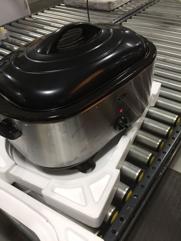 Photo 2 of Oster 22 Quart Roaster Oven with Self-Basting Lid, Stainless Steel