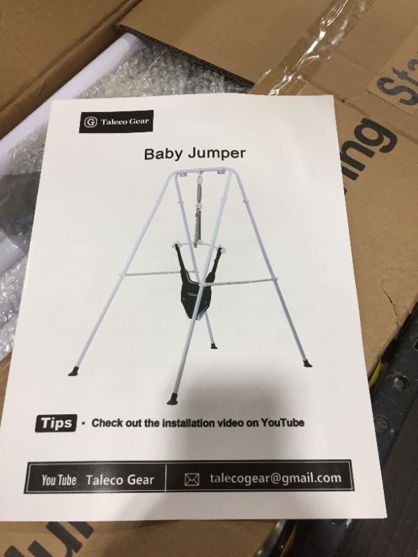 Photo 2 of Baby Jumper with Stand,Baby Bouncer,Easy Set-Up,Baby Exerciser for Active Babies,Suitable for Indoor and Outdoor