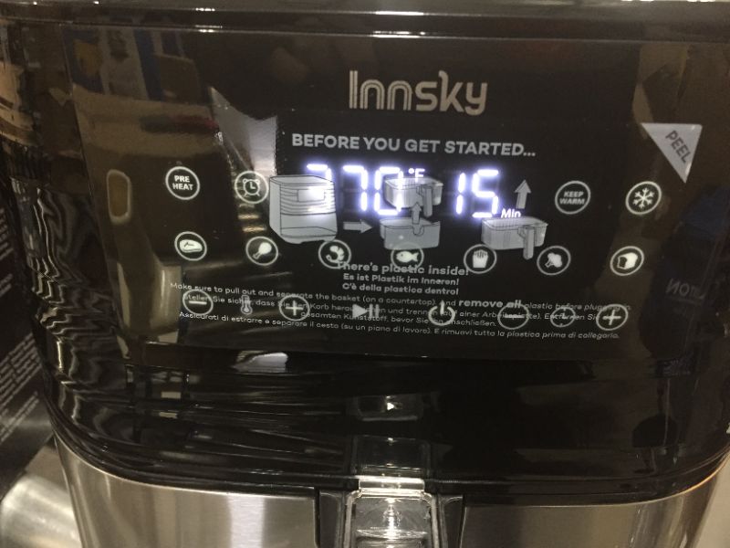 Photo 2 of Innsky Air Fryer XL 5.8 QT, ?2021 Upgraded? 11 in 1 Oilless Air Fryers Oven, Easy One Touch Screen with Preheat & Delay Start, ETL Listed, Airfryer 1700W for Air Fry, Roast, Bake, Grill, Recipe Book
