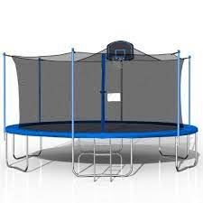 Photo 1 of 16 Ft. Rust-Resistant Trampoline for Adults and Children with Full Safety Enclosure and zipper door, BOX 2 OF 3 ONLY, MISSING OTHER BOXES