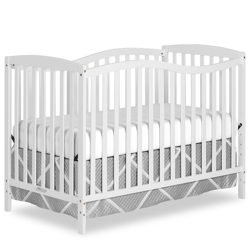 Photo 1 of DREAM ON ME Chelsea 5 in 1 Convertible Crib, WHITE