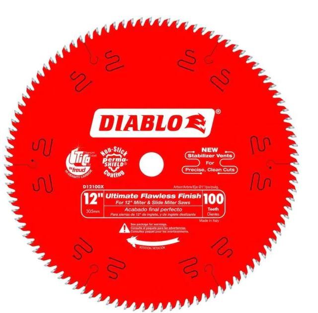 Photo 1 of 12 in. x 100-Tooth Ultimate Polished Finish Circular Saw Blade
