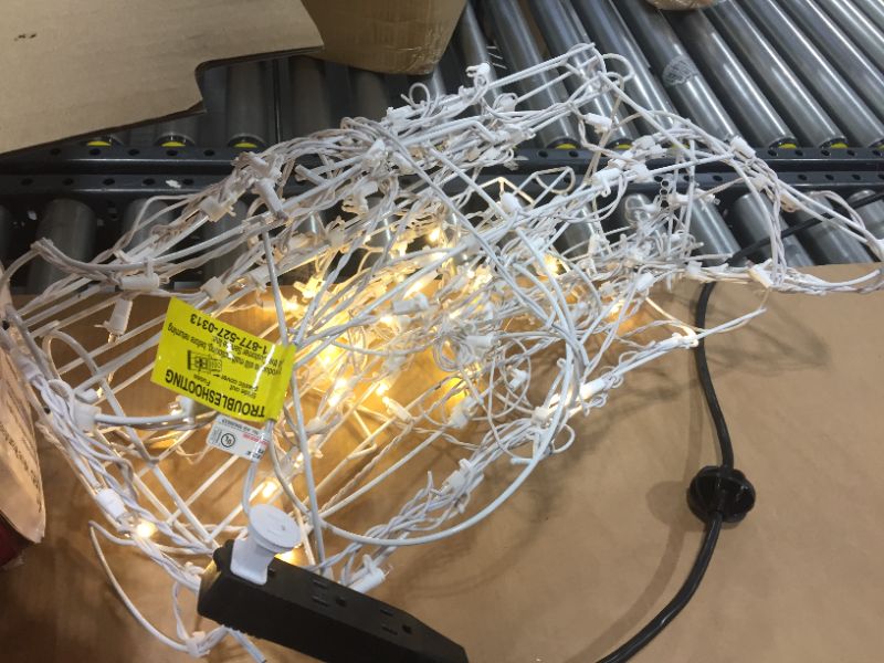 Photo 1 of Home Accents Holiday 52 in. LED 120-Light Wire Reindeer Outdoor Christmas Decor
