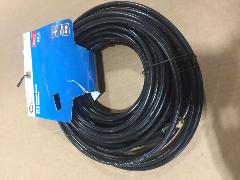 Photo 2 of 50 ft. RG-6 Coaxial Cable - Black
