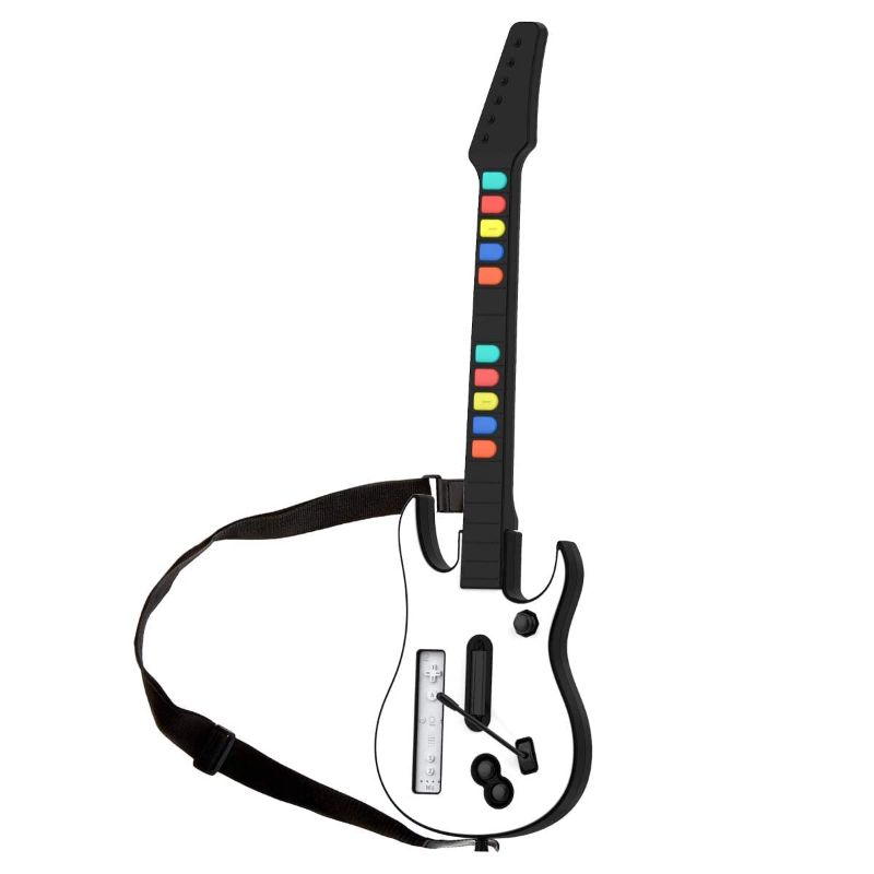 Photo 1 of Wii guitar hero for wii controller wireless compatible with guitar hero Wii rock band 2 games Guitar Hero World Tour Bundle (White color )
