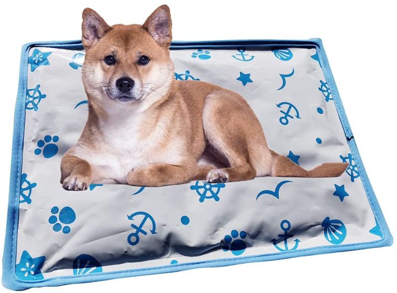 Photo 1 of Dog Cooling Mat, Pet Ice Pad Cold Pack Gel Cool Cushion Aluminum Cooling Mat for Dogs, Cats [11.8in×15.7in] (Small-A)