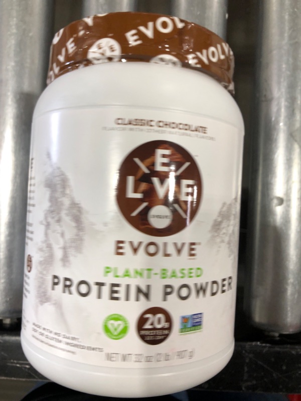 Photo 2 of Evolve Plant Based Protein Powder, classic cholate