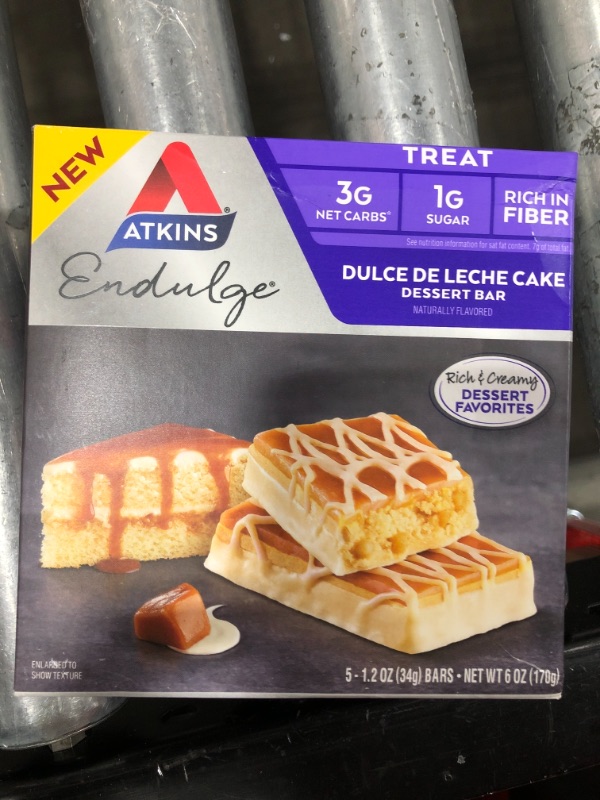 Photo 2 of Atkins Endulge Treat Dessert Bar Dulce De Leche Cake, 5 Count