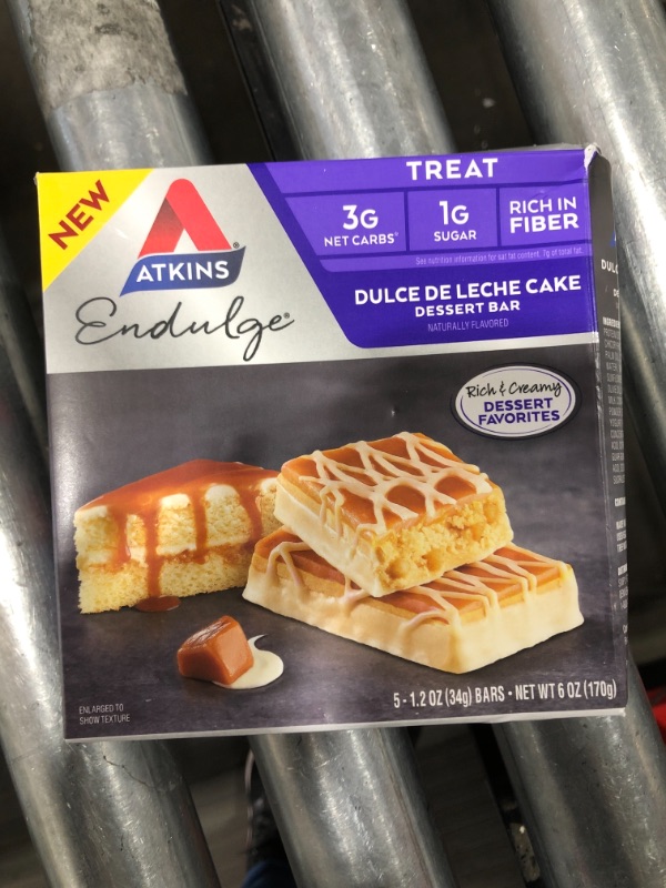 Photo 1 of Atkins Endulge Treat Dessert Bar Dulce De Leche Cake, 5 Count