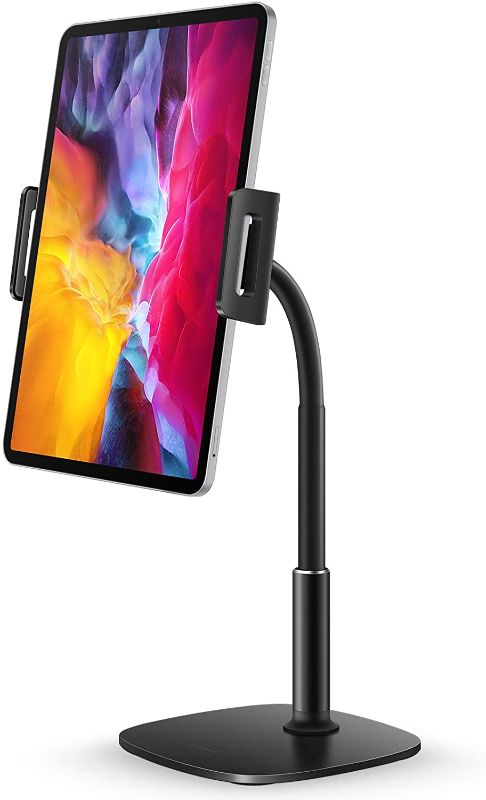 Photo 1 of B-Land Tablet Stand Holder, Adjustable Gooseneck Tablet Mount Desktop Tablet Stand Compatible with iPad /iPhone/Nintendo Switch/Samsung Galaxy Tabs/Kindle and More(4-12.9'')
