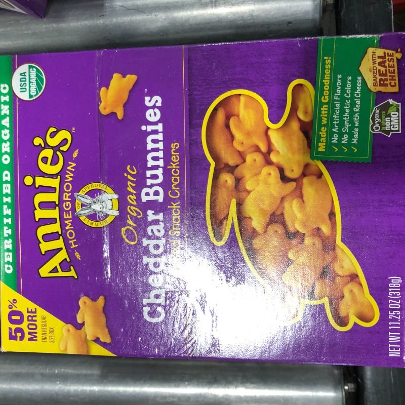 Photo 2 of  2 packs Annie's Organic Cheddar Bunnies Baked Snack Crackers, 11.25 oz
