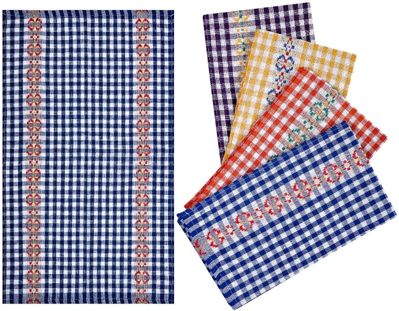 Photo 1 of ARTLATU 4 Pack Large Kitchen Dish Towels16 X 26" Checked Kitchen Towels/Cotton Dish Towel/Kitchen Dish Cloths/Bulk Cotton Kitchen TowelsKitchen Rags for Kitchen,Tea Towel
