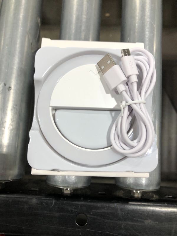 Photo 1 of Selfie Ring Light, 600mah Long Battery Life Selfie Light for Phone Rechargeable Clip on Ring Light for Laptop, Phone, Selfie, Makeup and Video Conference

