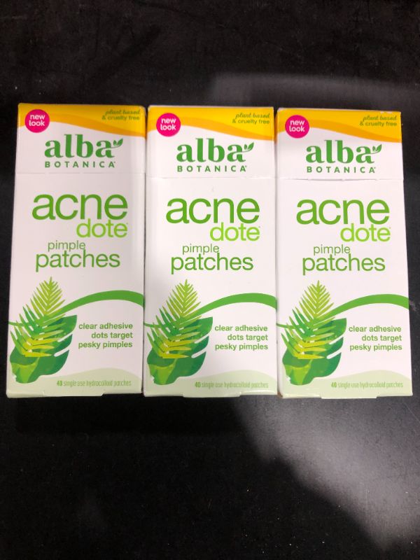 Photo 2 of (3 pack) Alba Botanica Acnedote Pimple Patches, 40 Count