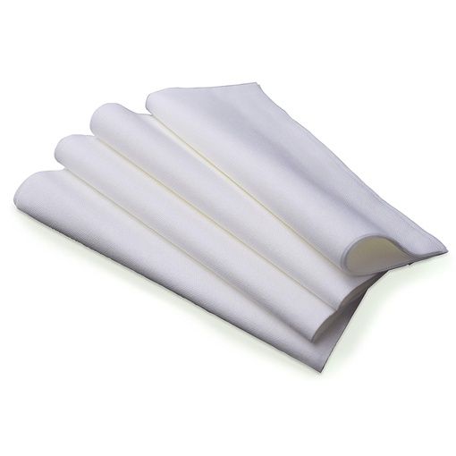 Photo 1 of ” OCCASIONS” 40pc Linen Feel White Dinner Paper Napkins

