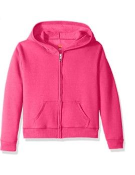 Photo 1 of Hanes Girls' Big ComfortSoft EcoSmart Full-Zip Hoodie Size Medium