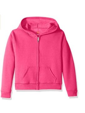 Photo 1 of Hanes Girls' Big ComfortSoft EcoSmart Full-Zip Hoodie