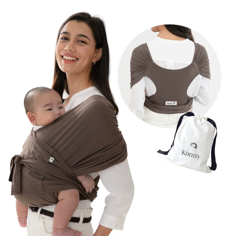 Photo 1 of Konny Baby Carrier | Ultra-Lightweight, Hassle-Free Baby Wrap Sling Mocha