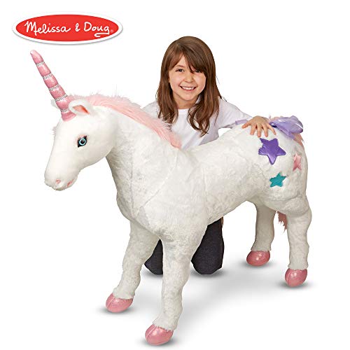 Photo 1 of Melissa & Doug Giant Stuffed Toy To Ride Unicorn
