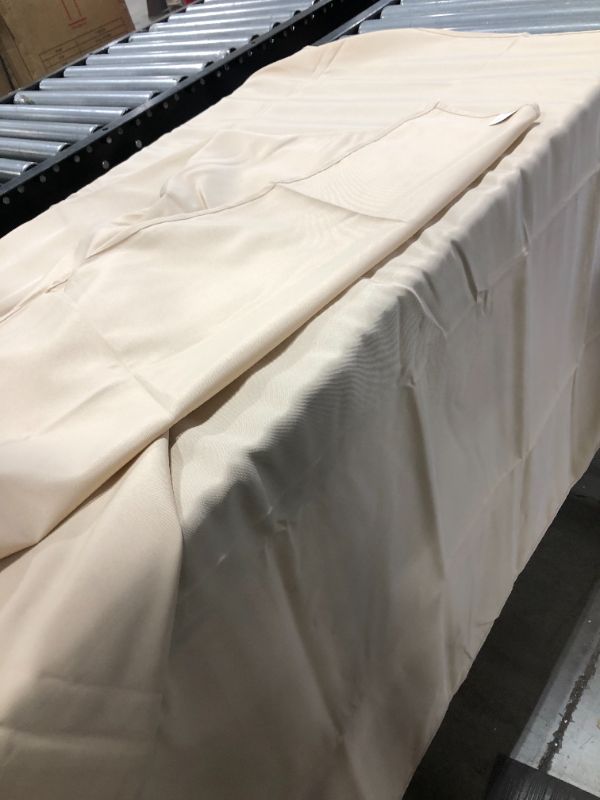 Photo 2 of Beige fabric 69 x 102 in