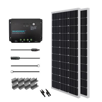 Photo 1 of Renogy 200-Watt 12-Volt Monocrystalline Solar Starter Kit for Off-Grid Solar System