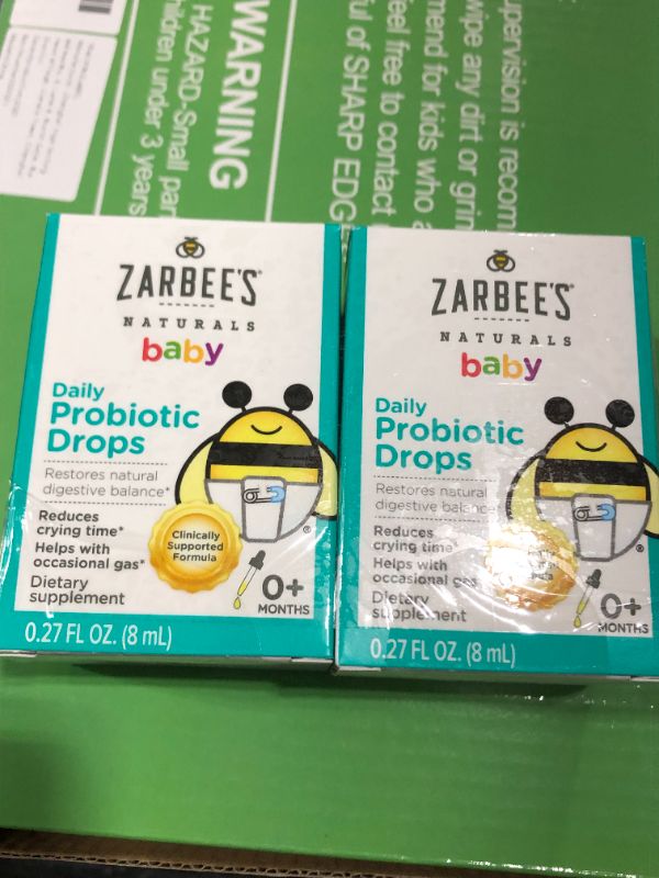 Photo 2 of (2 pack) Zarbee's Naturals Baby Daily Probiotic Drops, 0.27 Ounces
