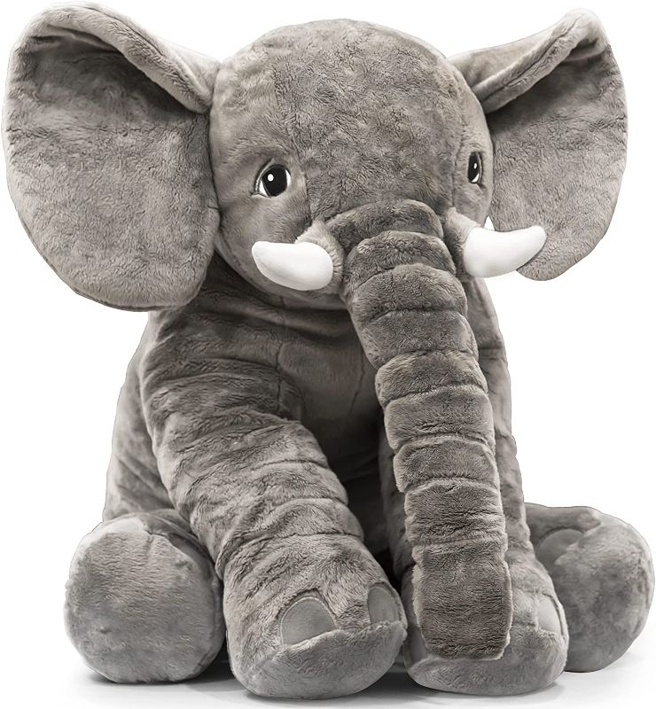 Photo 1 of Stuffed Elephant Plush Animal Toy 24 INCH...BLUE...
