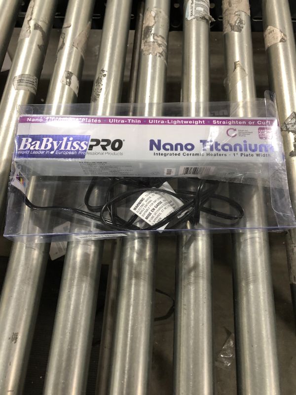 Photo 3 of BaBylissPRO Nano Titanium Ultra-Thin Straightening Iron
