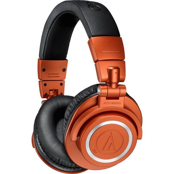 Photo 1 of Audio Technica ATHM50XBT2OR Wireless Over-Ear Headphones (Limited Edition, Lantern Glow Metallic Orange)
