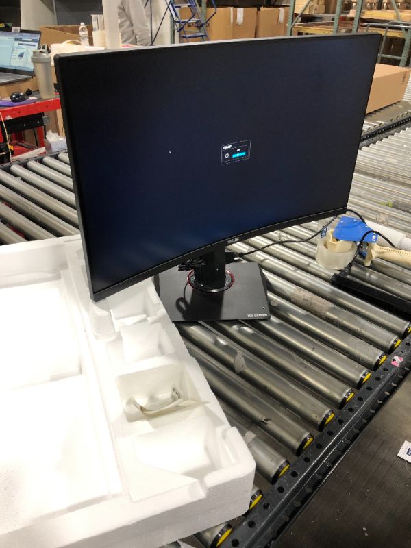 Photo 1 of ASUS TUF Gaming 32" 1440P HDR Curved Monitor (VG32VQ) - QHD (2560 x 1440), 144Hz, 1ms, Extreme Low Motion Blur, Speaker, Adaptive-Sync, FreeSync Premium, VESA Mountable, DisplayPort, HDMI
