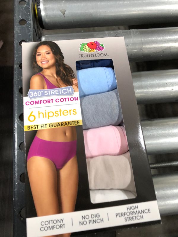 Photo 1 of Fruit of the Loom Women's Tag Free Cotton Hipster Panties, Small