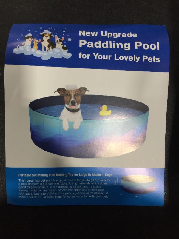 Photo 1 of  Foldable Dog Pet Bath Pool Collapsible Dog Pet Pool Bathing Tub Kiddie Pool for Dogs Cats and Kids-- 12x63