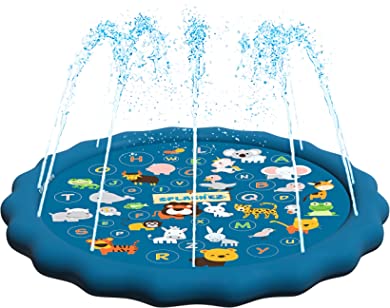 Photo 1 of  3-in-1 Splash Pad, Sprinkler for Kids, and Wading Pool for Learning – Children’s Sprinkler Pool, 60’’ 