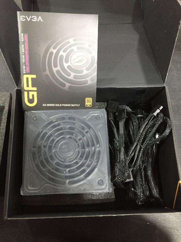 Photo 3 of EVGA SuperNOVA 550 Ga, 80 Plus Gold 550W, Fully Modular, ECO Mode with Dbb Fan, 10 Year Warranty, Compact 150mm Size, Power Supply 220-GA-0550-X1
