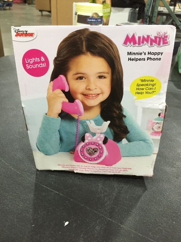 Photo 3 of Disney Minnie's Happy Helpers Rotary Phone, Styles May Vary, by Just Play
