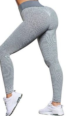 Photo 1 of OMKAGI Sexy Butt Lifting Workout Leggings for Women Textured Booty High Waist Yoga Pant size S