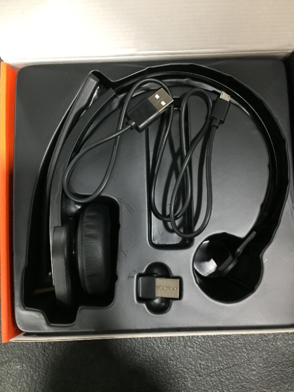 Photo 2 of Wireless Headset with Microphone, Mute Button, Noise Cancelling Mic ( With USB Adapter )