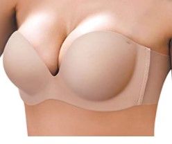 Photo 1 of JUST BEHAVIOR Strapless Backless Sticky Invisible Push-up Self Adhesive Bras for Women SIZE: B