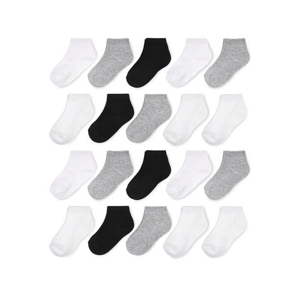 Photo 1 of Wonder Nation Baby Toddler Unisex Socks, 18-Pack Neutral Ankle