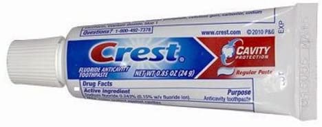 Photo 1 of Crest, Cavity Protection Fluoride Anticavity Toothpaste, 0.85 Oz Travel Size (100 Pack)