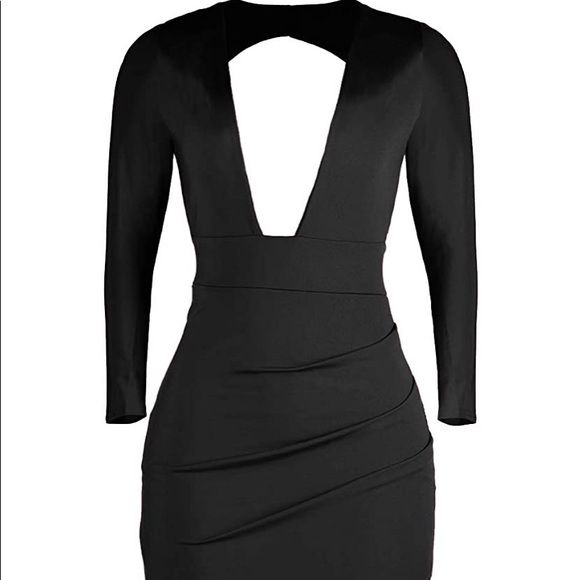 Photo 1 of Deep v neck body con dress size L