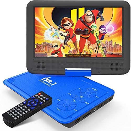 Photo 1 of 1.5" Portable DVD Player with HD 9.5" Swivel Screen, Rechargeable Battery with Wall Charger, Car Charger and AV Cable, Support USB Flash Drive SD Card, Region Free