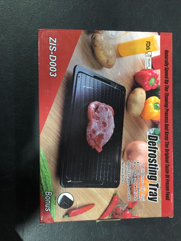 Photo 1 of Defrosting Tray for Frozen Meat Rapid and Safer Way of Thawing Food Large Size