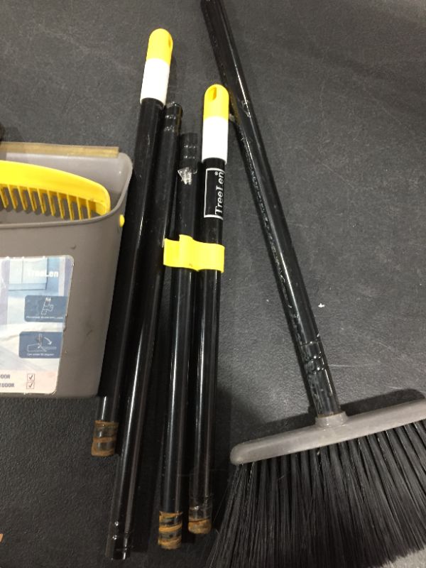 Photo 4 of Broom and Dustpan Set, Heavy Duty Broom and Dust Pans Set 